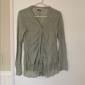 ANTHROPOLOGY soft mint colored sweater